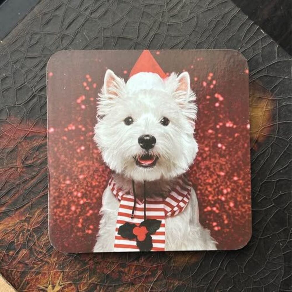 NEW Coloroll Westie Dog Breed Coaster & Placemat Set of 4